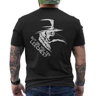 でもリーチを試したのですか ペスト医師とペスト医師用マスク メンズTシャツ バックプリント - Kawaiitshirt