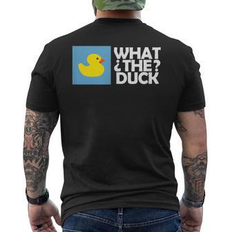 なんてアヒル なんてアヒルの面白いtシャツ メンズTシャツ バックプリント - Kawaiitshirt