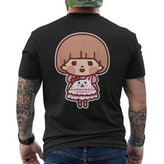 ゆるかわメルちゃん ビッグプリント（表裏） メンズTシャツ バックプリント - Kawaiitshirt