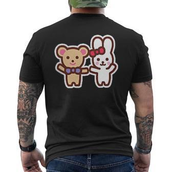 ゆるかわメルちゃん 漫画バックプリント メンズTシャツ バックプリント - Kawaiitshirt