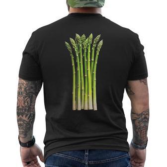 アスパラガス 野菜 グラフィックアート アスパラガス メンズTシャツ バックプリント - Kawaiitshirt