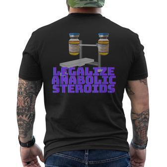 アナボリックステロイドを合法化 メンズTシャツ バックプリント - Kawaiitshirt