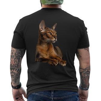 アビシニアン猫 長袖tシャツ メンズTシャツ バックプリント - Kawaiitshirt