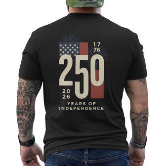 アメリカ250周年記念 愛国心が強い7月4日 250年 長袖tシャツ メンズTシャツ バックプリント - Kawaiitshirt