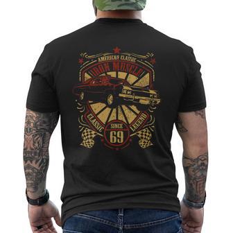 メンズ アメリカクラシック・オールドタイマー・ロカビリー・ホットロッド・マッスルカー メンズTシャツ バックプリント - Kawaiitshirt