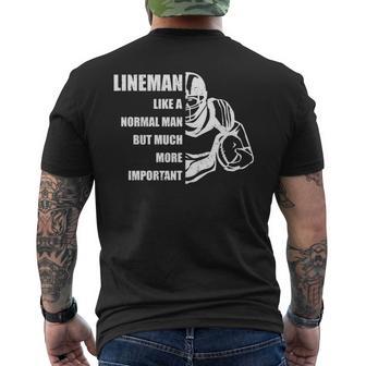 アメリカンフットボール トレーニング用品 ラインマン フットボール選手 長袖tシャツ メンズTシャツ バックプリント - Kawaiitshirt