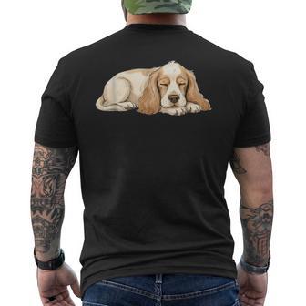 アメリカン・コッカー・スパニエル シンプルデザイン メンズTシャツ バックプリント - Kawaiitshirt