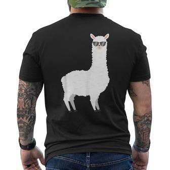 アルパカラマ メンズTシャツ バックプリント - Kawaiitshirt