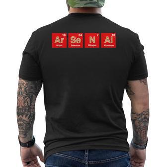アーセナル Ar-Se-N-Al 周期表 Uk Town メンズTシャツ バックプリント - Kawaiitshirt