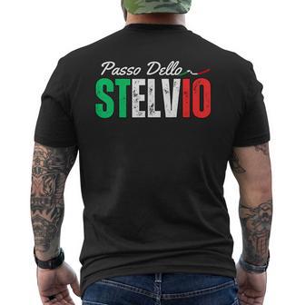 イタリア山アルプス旅行 パッソ・デッロ・ステルヴィオ メンズ レディース メンズTシャツ バックプリント - Kawaiitshirt