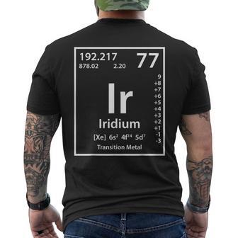 イリジウムエレメント ホワイト メンズTシャツ バックプリント - Kawaiitshirt