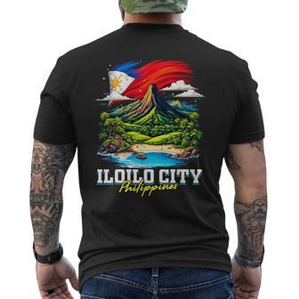 イロイロ市 フィリピン お土産 フィリピン国旗 メンズTシャツ バックプリント - Kawaiitshirt