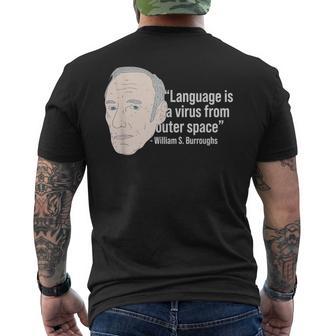 ウィリアム・バロウズ ビート詩人の名言 ビートジェネレーション メンズTシャツ バックプリント - Kawaiitshirt