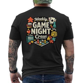 ウィークリーゲームナイトクルー メンズTシャツ バックプリント - Kawaiitshirt