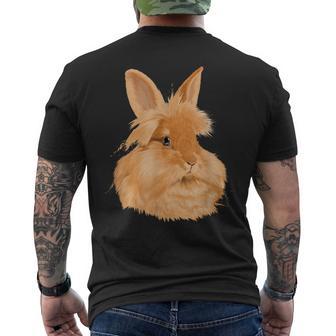 ウサギ ライオンヘッド ウサギ メンズTシャツ バックプリント - Kawaiitshirt