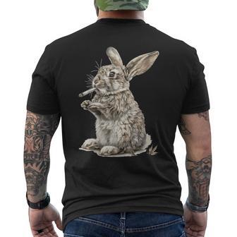ウサギの大麻 メンズTシャツ バックプリント - Kawaiitshirt
