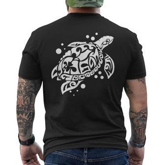ウミガメのギフト 素晴らしい海洋生物のウミガメ メンズTシャツ バックプリント - Kawaiitshirt