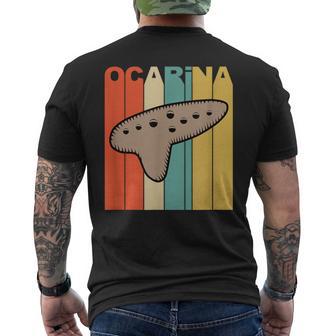 オカリナ レトロ メンズTシャツ バックプリント - Kawaiitshirt