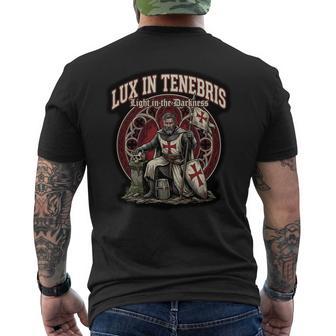 カトリック騎士団 テンプル騎士団 十字軍 十字架 ラテン 長袖tシャツ メンズTシャツ バックプリント - Kawaiitshirt