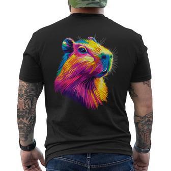 カピバラ Be Capy カピバラ げっ歯類 おもしろカピバラ Capybara メンズTシャツ バックプリント - Kawaiitshirt