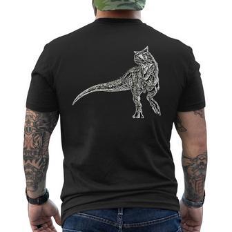 カルノタウルス 恐竜 ディノサワ 肉食恐竜 メンズTシャツ バックプリント - Kawaiitshirt