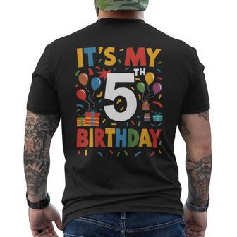 キッズ 5歳の誕生日シャツ男の子キッズ幼児5歳の誕生日男の子 メンズTシャツ バックプリント - Kawaiitshirt