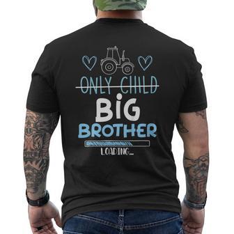 キッズ Big Brother Only Child Tractor Baby Reveal メンズTシャツ バックプリント - Kawaiitshirt