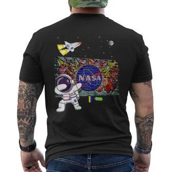 キッズ Nasaグラフィティアート宇宙飛行士キッドダビングスペースシャトルクール メンズTシャツ バックプリント - Kawaiitshirt