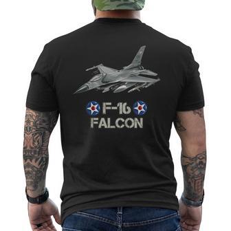 キッズ アメリカ空軍の航空機戦闘機f16ファルコン メンズTシャツ バックプリント - Kawaiitshirt
