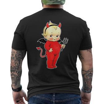 キューピー ベイビー デビル キュート メンズTシャツ バックプリント - Kawaiitshirt