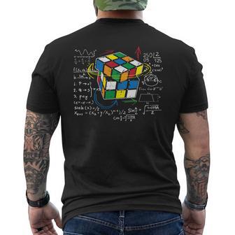 キューブマジック 数学方程式 レトロ オタクルービック 長袖tシャツ メンズTシャツ バックプリント - Kawaiitshirt
