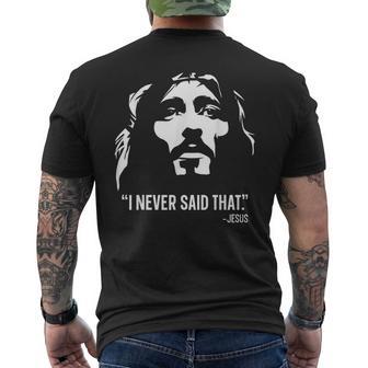 クリスチャンtシャツ Jesus Christ Died I Neveraid That メンズTシャツ バックプリント - Kawaiitshirt