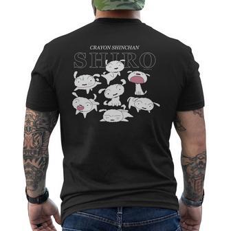 クレヨンしんちゃん いろいろシロ 長袖tシャツ メンズTシャツ バックプリント - Kawaiitshirt