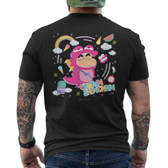 クレヨンしんちゃん ワニ山しんちゃん クレヨンタッチ メンズTシャツ バックプリント - Kawaiitshirt