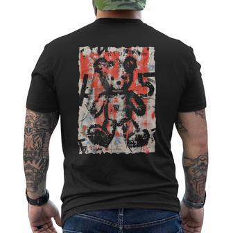グラフィティテディベア エッジー ビンテージ レトロ アーバン ストリートウェア メンズTシャツ バックプリント - Kawaiitshirt