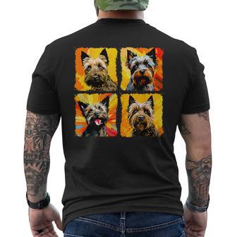 ケアンテリア ポップアート カラフル デッサン 絵画 メンズTシャツ バックプリント - Kawaiitshirt