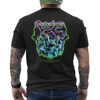 ゴーストバスターズ ハロウィン デザイン クラシック レトロ メンズTシャツ バックプリント - Kawaiitshirt