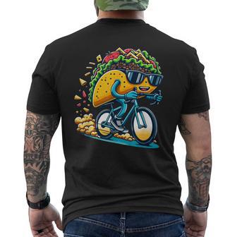 サイクリング タコス ロードバイク 自転車 サイクリスト メンズTシャツ バックプリント - Kawaiitshirt