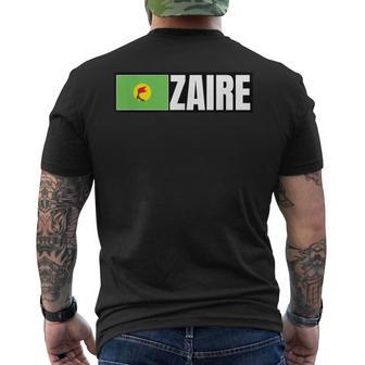ザイール国旗 メンズTシャツ バックプリント - Kawaiitshirt
