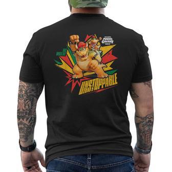 ザ・スーパーマリオギャラクシー・ムービー Bowser Unstoppable メンズTシャツ バックプリント - Kawaiitshirt