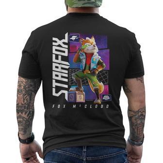 ザ・スーパーマリオギャラクシー・ムービー Fox Mccloud Hero Pose メンズTシャツ バックプリント - Kawaiitshirt