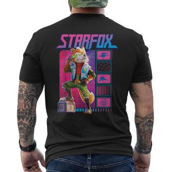 ザ・スーパーマリオギャラクシー・ムービー Fox Mccloud Retro Hero メンズTシャツ バックプリント - Kawaiitshirt