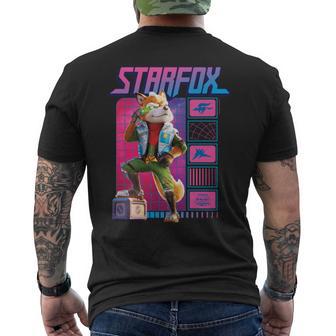 ザ・スーパーマリオギャラクシー・ムービー Fox Mccloud Retro Hero 長袖tシャツ メンズTシャツ バックプリント - Kawaiitshirt