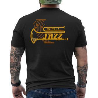 ジャズ・ソウル ジャズ・ミュージシャン トランペッター シートミュージック メンズTシャツ バックプリント - Kawaiitshirt