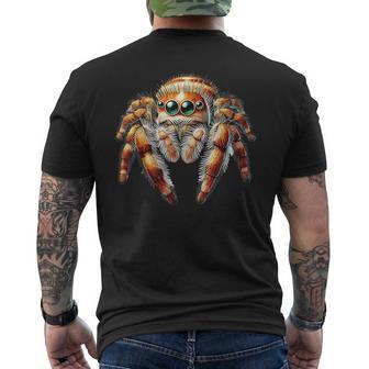 ジャンピングスパイダー メンズTシャツ バックプリント - Kawaiitshirt