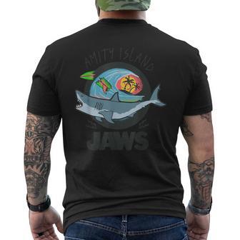 ジョーズ Amity Islandurfcene メンズTシャツ バックプリント - Kawaiitshirt