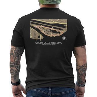ジル・ヴィルヌーヴ・サーキット・コレクション メンズTシャツ バックプリント - Kawaiitshirt