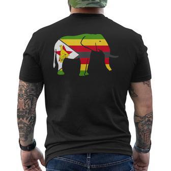 ジンバブエ 国旗 国 国籍 ジンバブエ メンズTシャツ バックプリント - Kawaiitshirt