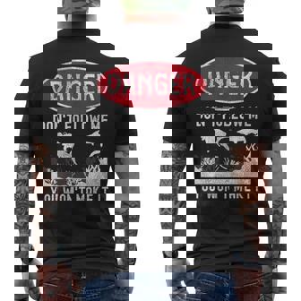 スキューバダイビング ダイバー Danger Don't Follow Me You Won't Make It メンズTシャツ バックプリント - Kawaiitshirt