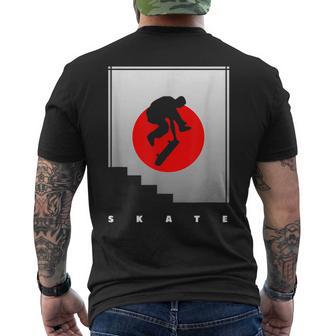 スケートボードアパレル スケートボーダー スケートボード メンズTシャツ バックプリント - Kawaiitshirt